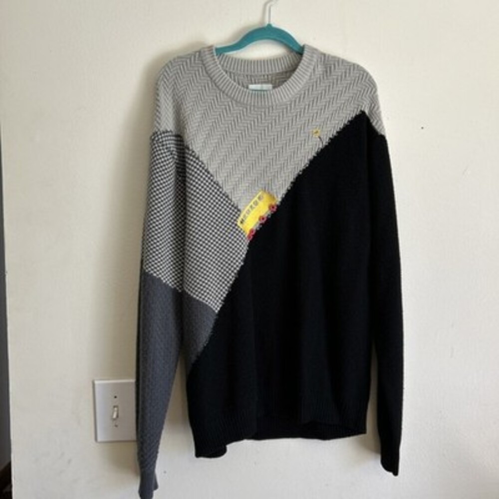 TEDDY FRESH x HILLA KLEIN uphill battle XL school bus streetwear knit sweater